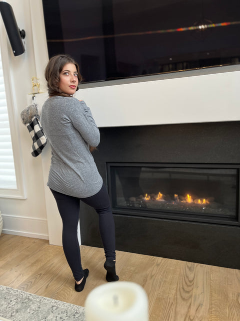 Natalie Brushed Crew Neck Long Sleeve Top