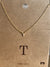 Sparkling Gold Initial Necklace