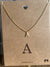 Sparkling Gold Initial Necklace