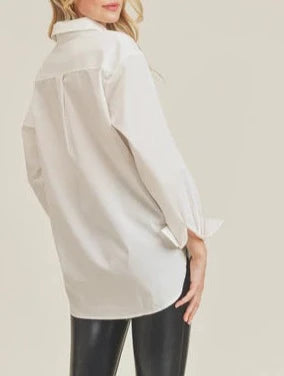 Montreal Classic Button Down White Shirt