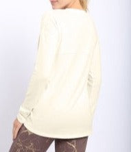 Natalie Brushed Crew Neck Long Sleeve Top