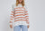 Sasha Fine Knit Horizontal Striped Round Neck Lightweight Sweater