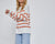 Sasha Fine Knit Horizontal Striped Round Neck Lightweight Sweater